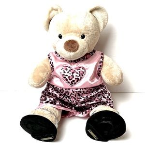Build A Bear Tan Teddy Bear With Clothing 12" Tall Plush